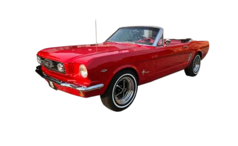 Ford Mustang 1966 z wnętrzem czerwonym